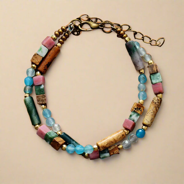 Jasper Joyful Stone Bracelet - Moon Dance Charms