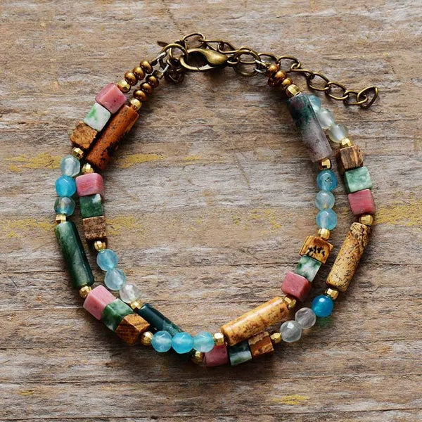 Jasper Joyful Stone Bracelet - Moon Dance Charms