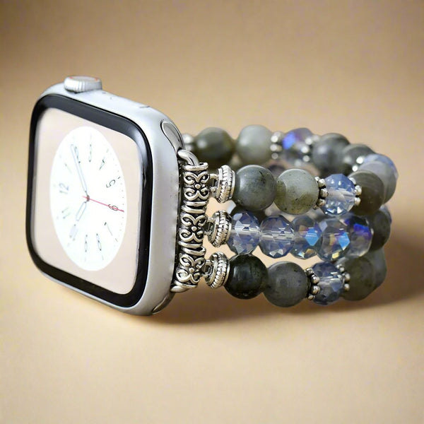 Labradorite Beaded Apple Watch Band For Women - Moon Dance Charms