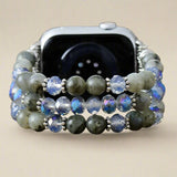 Labradorite Beaded Apple Watch Band  For Women - Moon Dance Charms