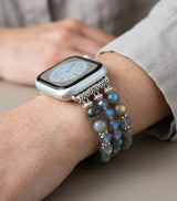 Labradorite Beaded Apple Watch Band For Women - Moon Dance Charms
