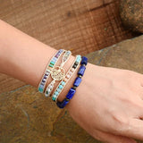 Lapis Beaded Bracelet - Moon Dance Charms