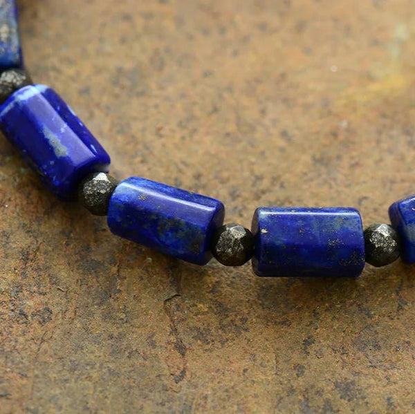 Lapis Beaded Bracelet - Moon Dance Charms