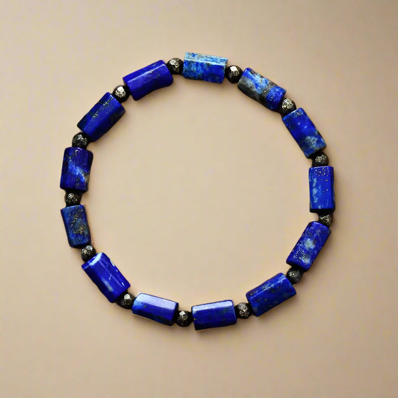 Lapis Beaded Bracelet - Moon Dance Charms