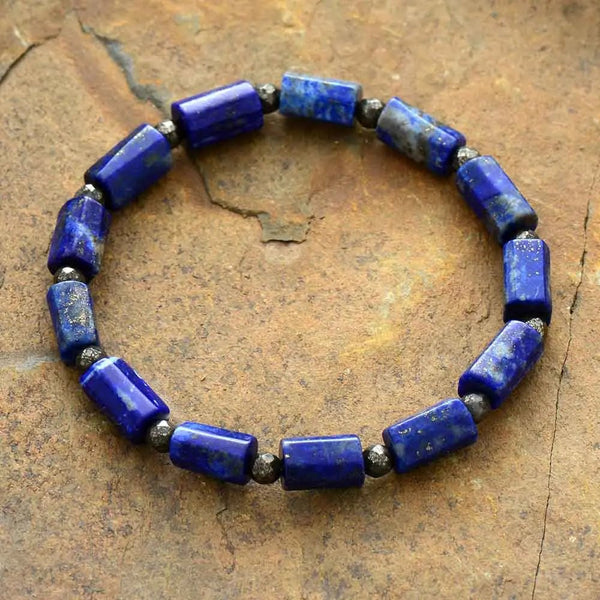 Lapis Beaded Bracelet - Moon Dance Charms