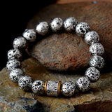 Lava Rock Bracelet In Gray - Moon Dance Charms