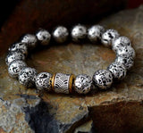 Lava Rock Bracelet In Gray - Moon Dance Charms