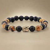 Lava Rock Buddha Balance Bracelet - Moon Dance Charms