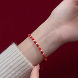 Lucky Red Rope Bracelet with 925 Silver Accents - Moon Dance Charms