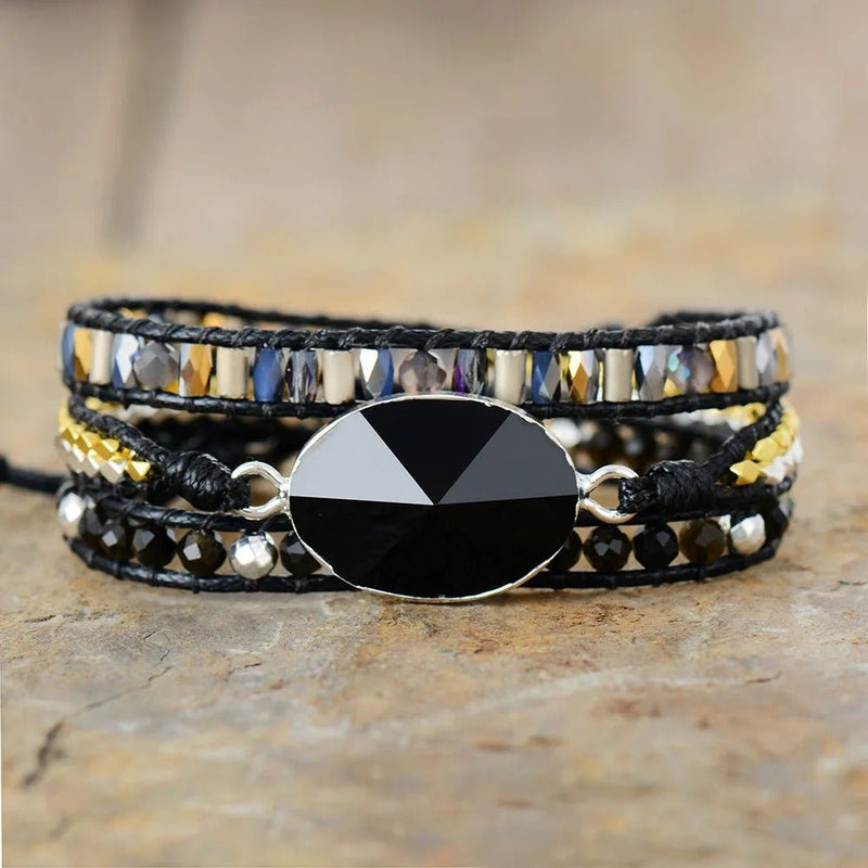 Magical Black Wrap Bracelets - Moon Dance Charms