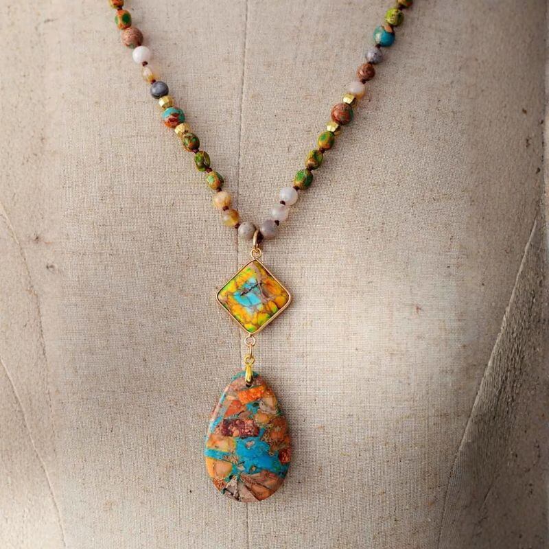 Mala Necklace I am Earth - Moon Dance Charms