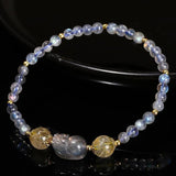 Moonstone and Quartz Pixiu Bracelet For Luck - Moon Dance Charms