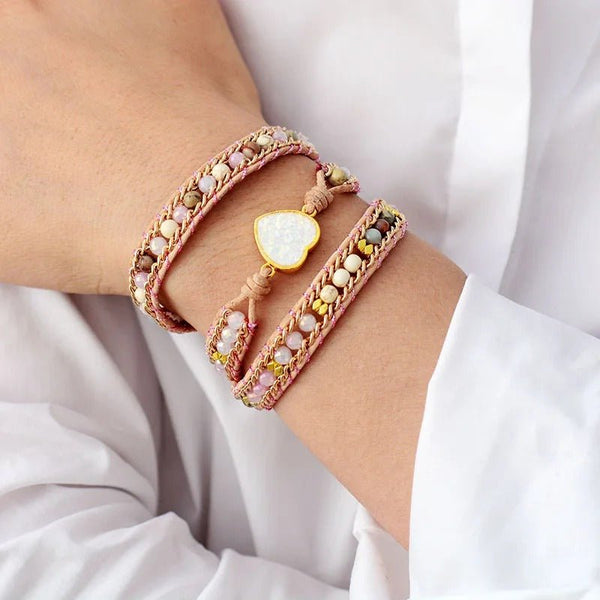 Passion Heart Wrap Bracelet - Moon Dance Charms