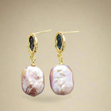Pearl and Shell Stud Earrings - Moon Dance Charms