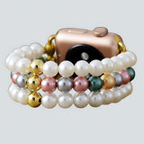Pearl Apple Watch Beaded Band - Moon Dance Charms