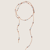 Pearls Leather Necklace Choker - Moon Dance Charms