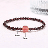 Prosperity Piyao Bracelet in Garnet – Enhance Wealth & Luck - Moon Dance Charms