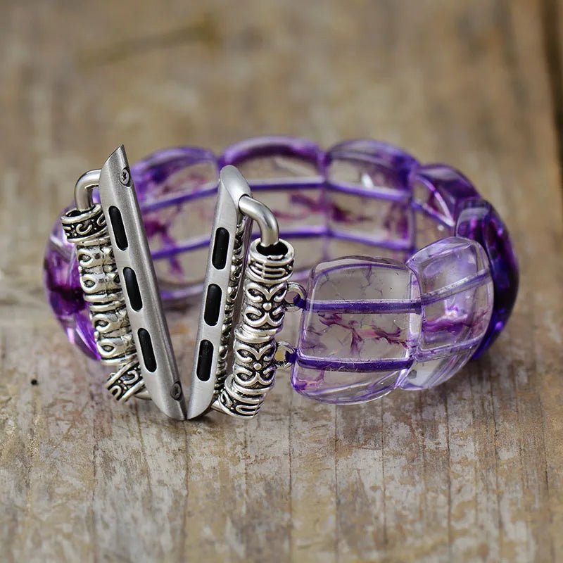 Purple Apple Watch Band Elastic - Moon Dance Charms