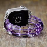 Purple Apple Watch Band Elastic  For Women
