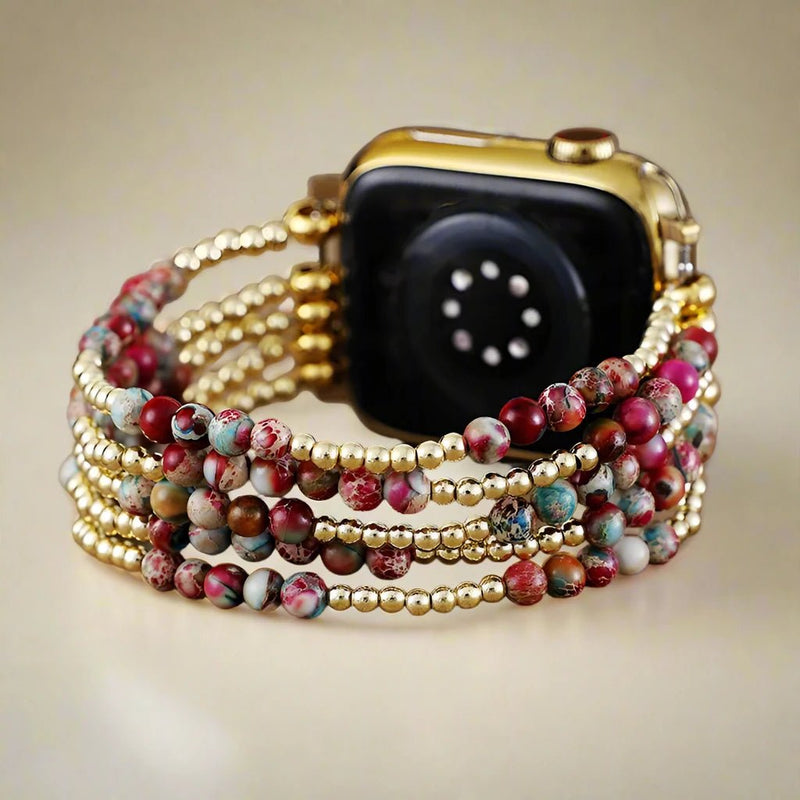 Radiant Apple Watch Band With Mini Stones Stretchable For  Women - Moon Dance Charms