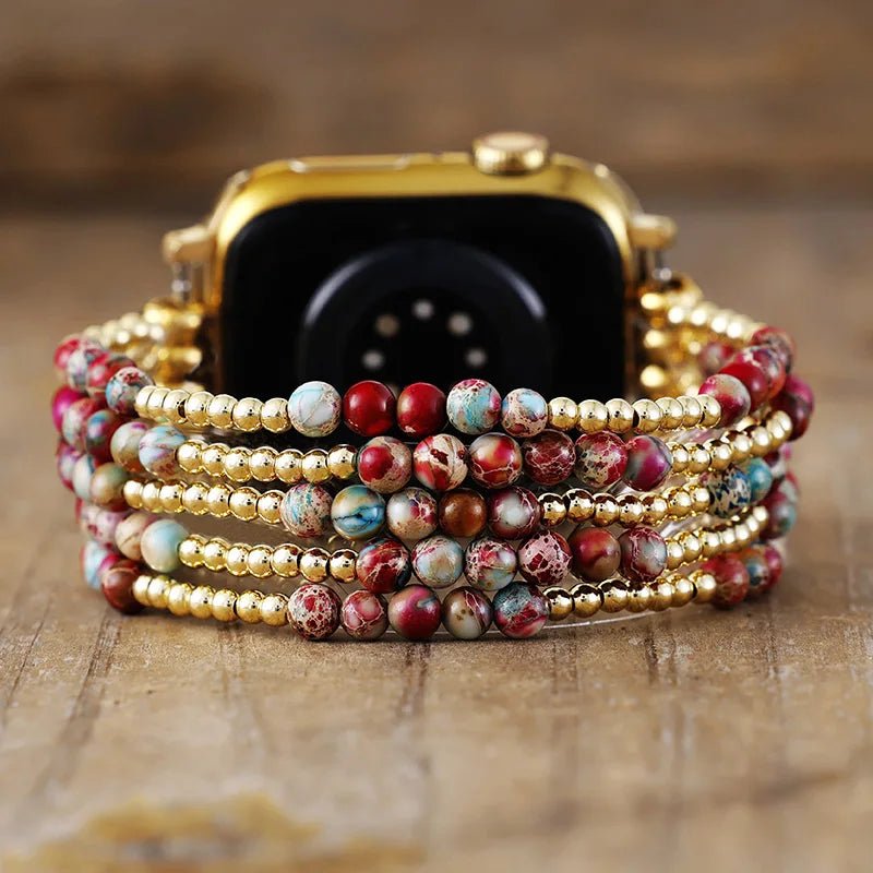 Radiant Apple Watch Band With Mini Stones Stretchable For  Women - Moon Dance Charms