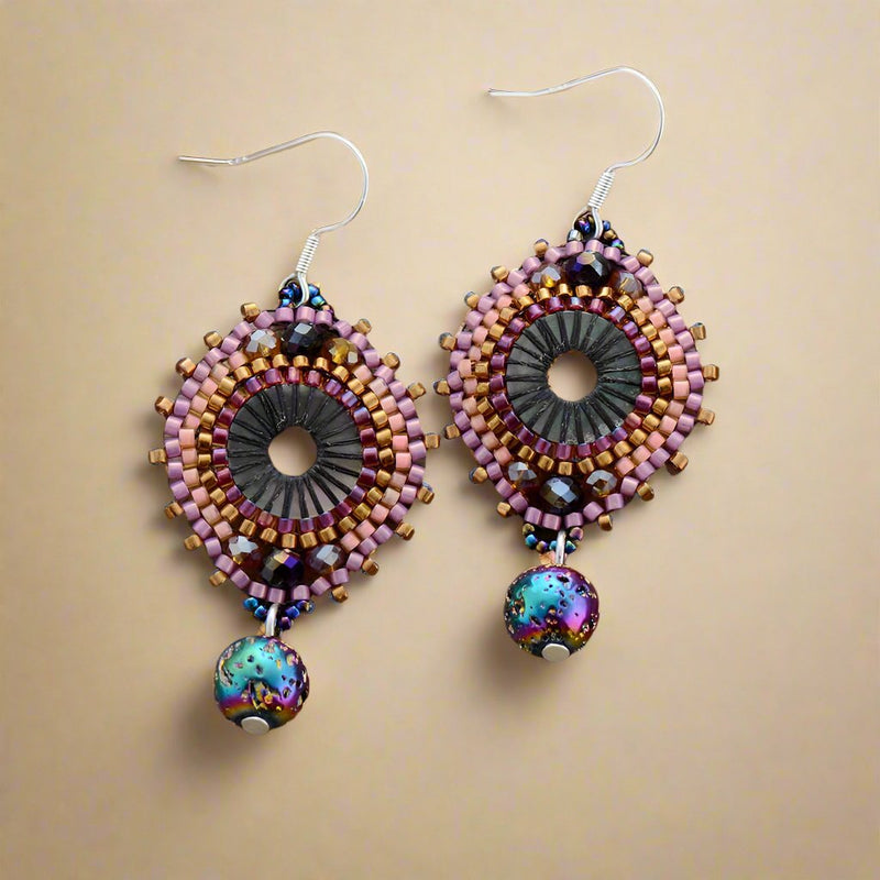 boho beaded earrings