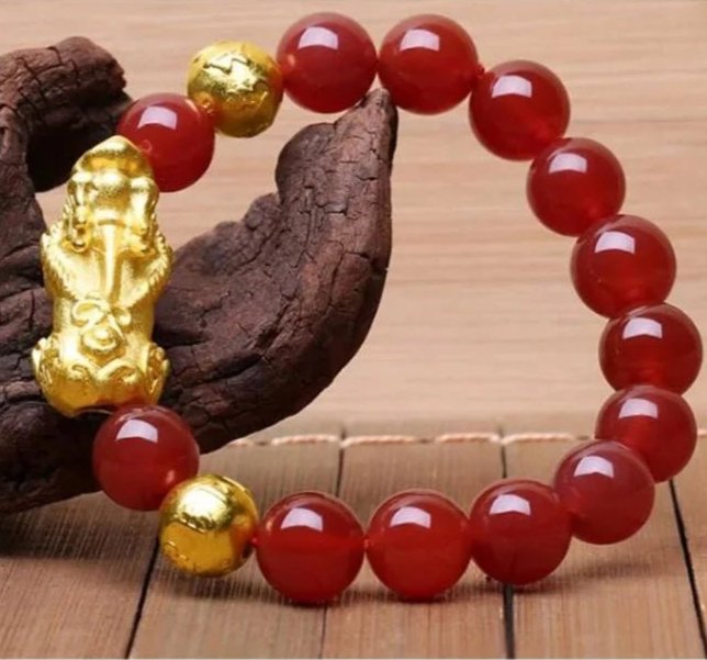 Red Agate Lucky PIXIU Bracelet - Moon Dance Charms