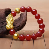 Red Agate Lucky PIXIU Bracelet - Moon Dance Charms