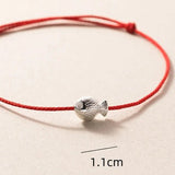 Red Kabbala Bracelet 925 Sterling Silver Fish - Moon Dance Charms