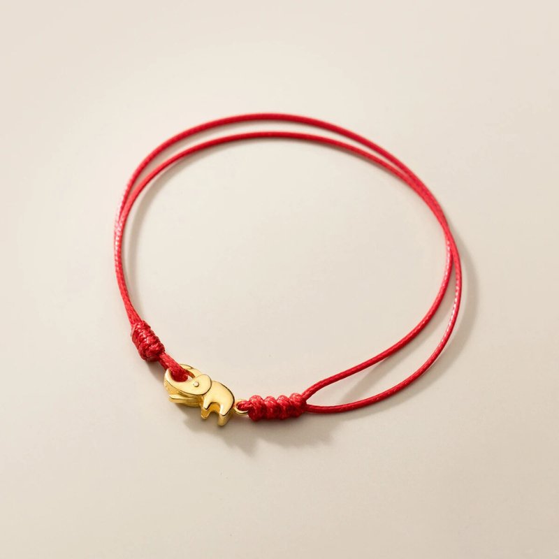 Red Thread Bracelet | Elephant Charm Silver 925 - Moon Dance Charms