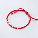 Red Thread bracelet Silver 925 in gold Gold - Moon Dance Charms