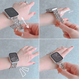 Silveren Apple Watch bandje vrouw  - Moon Dance Charms