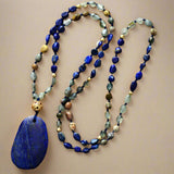 lapis lazuli jasper necklace