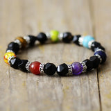 Spiritual 7 Chakras Bracelet Stretchable - Moon Dance Charms