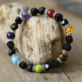 Spiritual 7 Chakras Bracelet Stretchable - Moon Dance Charms