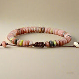 Sweet Pink Lepidolite Beaded Bracelet - Moon Dance Charms