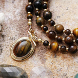 Tiger Eye Gemstone Necklace - Moon Dance Charms