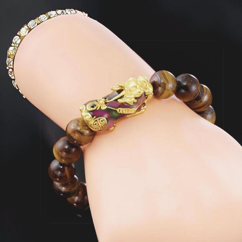 Tiger Eye Pixiu Bracelet For Wealth - Moon Dance Charms