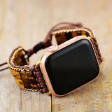 Tiger's Eye Boho Apple Watch Band - Moon Dance Charms