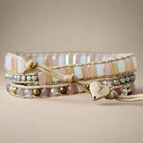 vegan crystals wrap bracelet