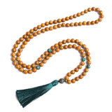 Wooden Mala Beads Necklace + free Bracelet - Moon Dance Charms