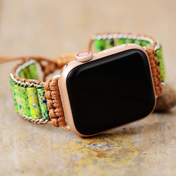 Apple Watch Strap Green Jasper - Moon Dance Charms