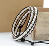 Best Pearl Leather Wrap Bracelet - Moon Dance Charms