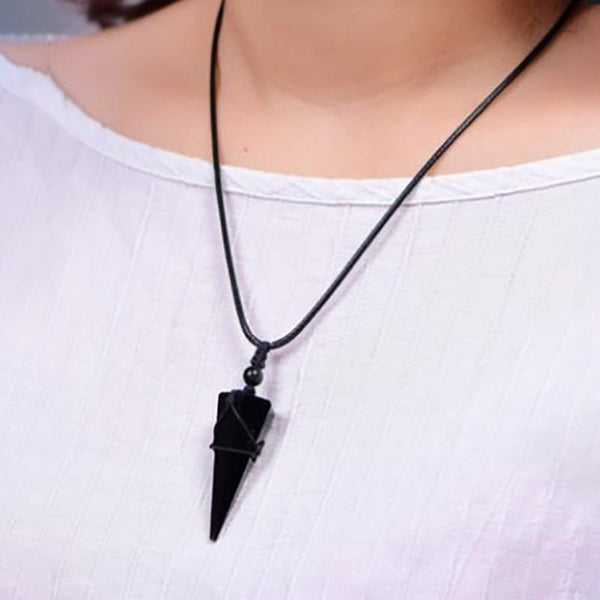 Black Obsidian Protection Necklace - Moon Dance Charms