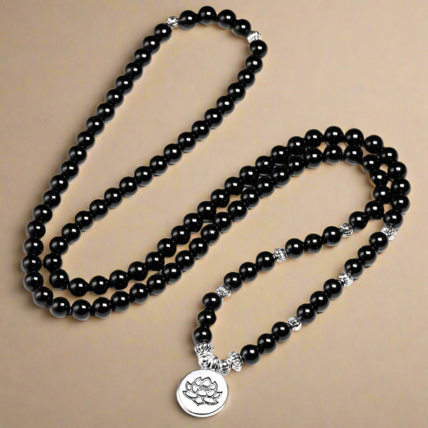 Black Tourmaline Mala - Moon Dance Charms