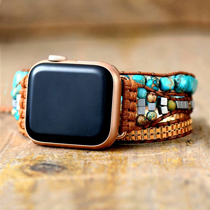 Boho Apple Watch Band Inspiring Turquoise