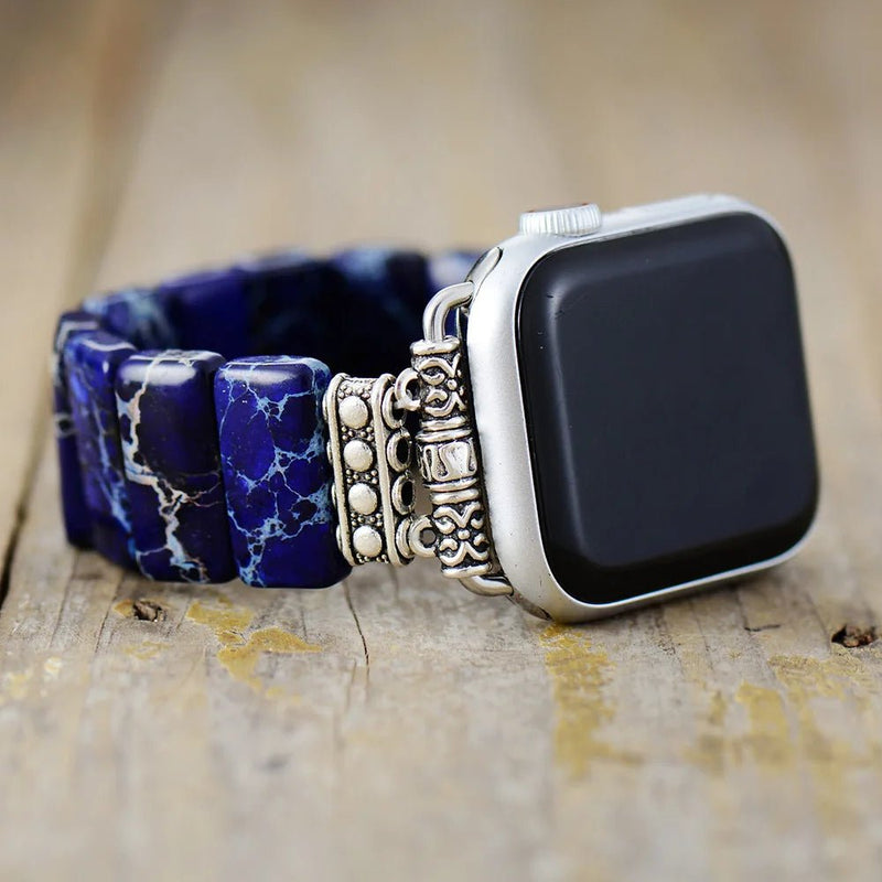 Jasper Beaded Apple Watch Band