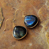 Enchanting Labradorite Stone Earrings | Moo Dance Charms