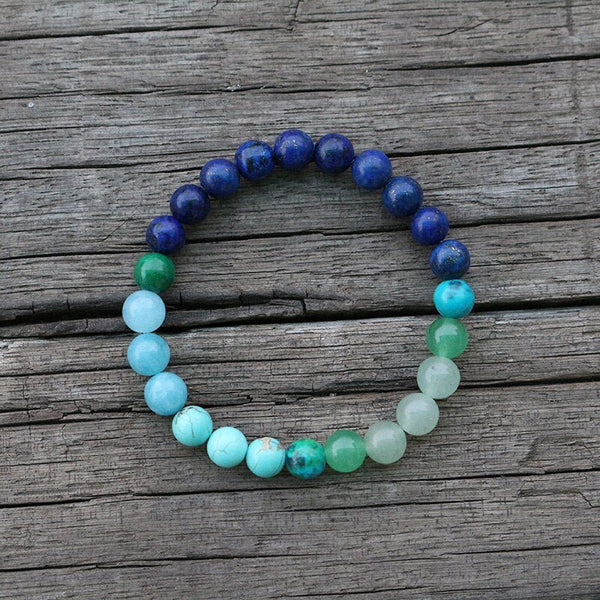 Lapis Lazuli And Aventurine Mala 108 Beads - Moon Dance Charms