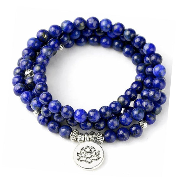 Lapis Lazuli mala 108 beads - Moon Dance Charms